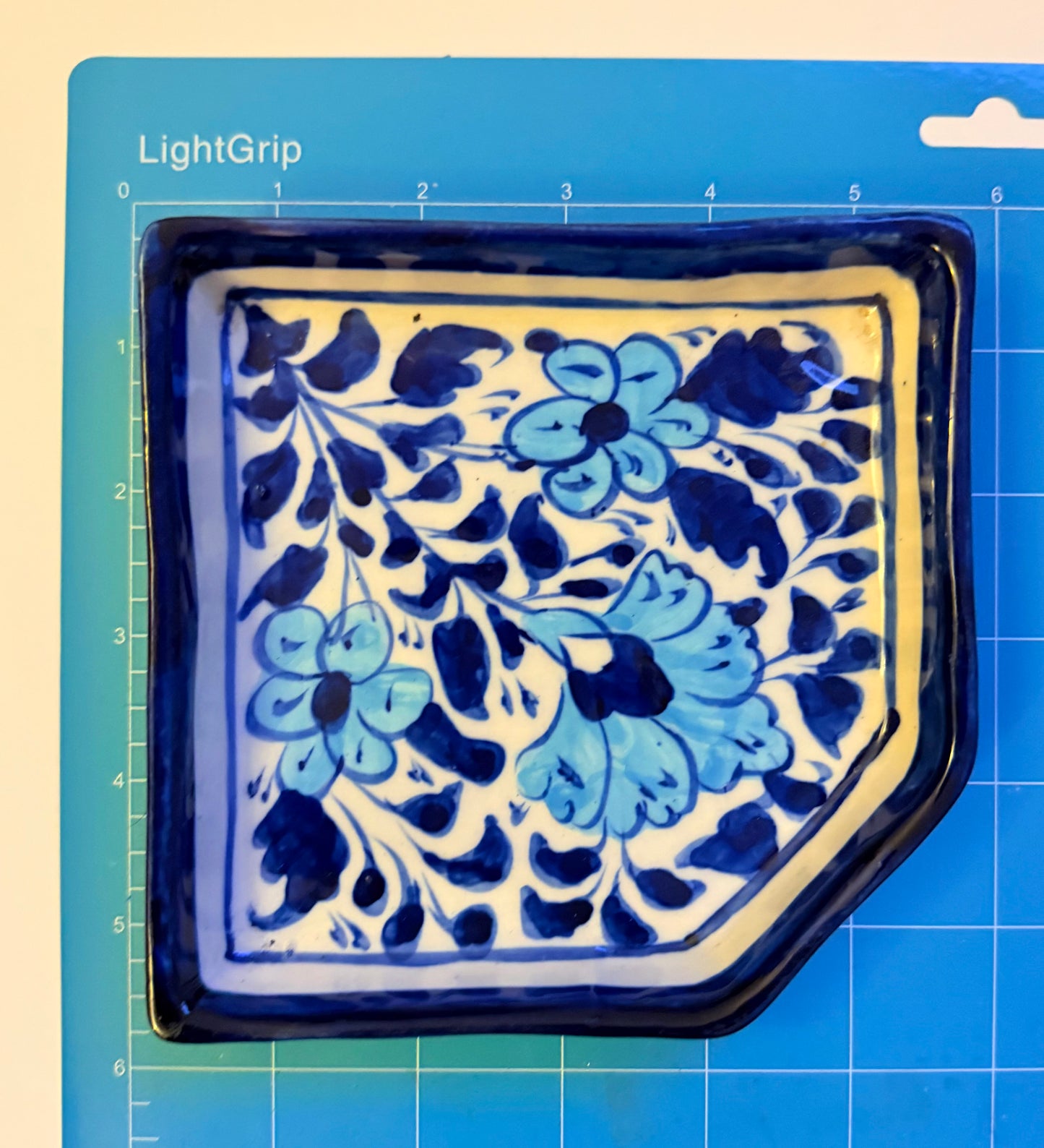 Handcrafted Blue Pottery - Small Plate