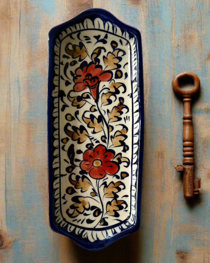 Clay Pottery Snack Tray