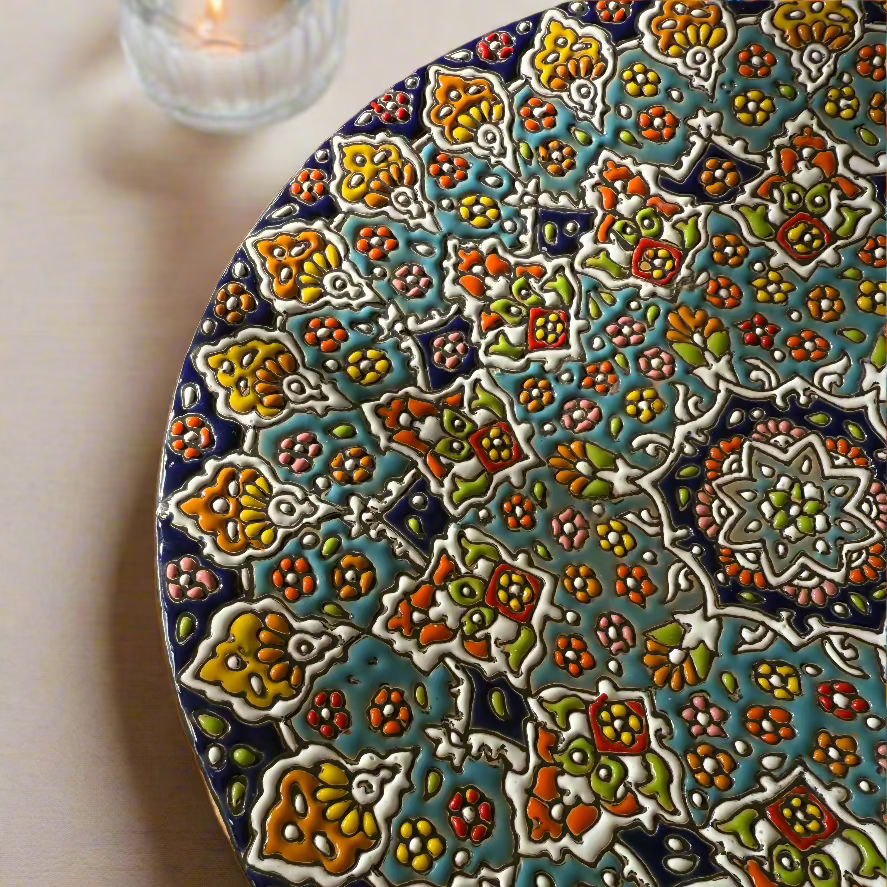 Hand-Painted Decorative Plate